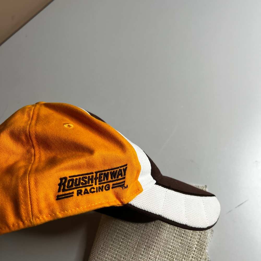 NASCAR UPS Racing Hat David Ragan‎ Roush Fenway Brown Yellow Adjustable Cap - Picture 3 of 8